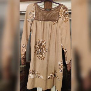 BCBGMaxAzria Multicolor Silk long sleeves dress XS